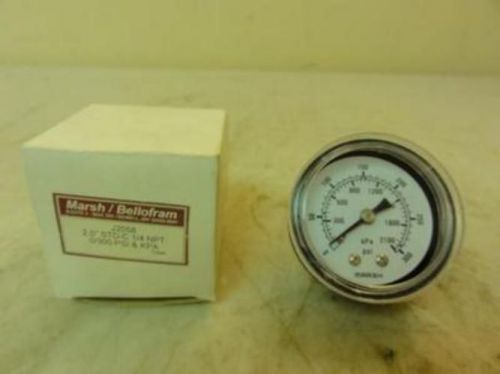 17381 New In Box, Marsh / Bellofram J2058 Pressure Gauge