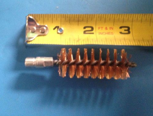 Tempered copper flue brush wire brush 3/4&#034; dia 3&#034; long male thread lot of 15 for sale