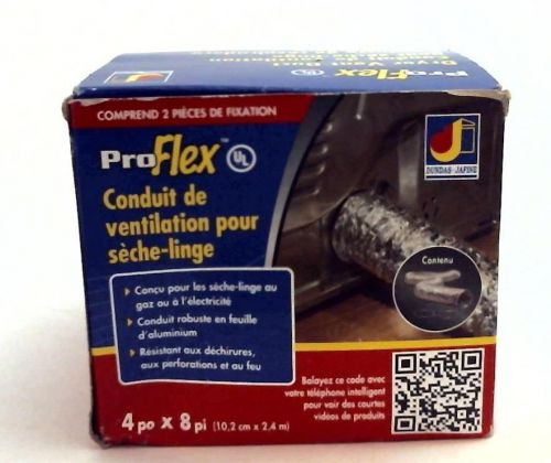 4&#034;x8&#039; Proflex Dryer Vent Duct BTD48 --Gas and Electric