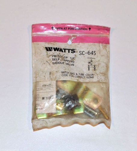 Watts - SC-645 -  1/4 &#034; Self Tapping Saddle Valve for Icemaker or Humidifier