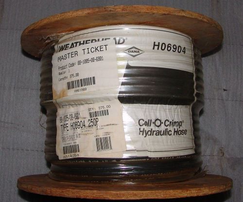 Hydraulic hose weatherhead 275&#039; h06904 3/16&#034; coll-o-crimp for sale