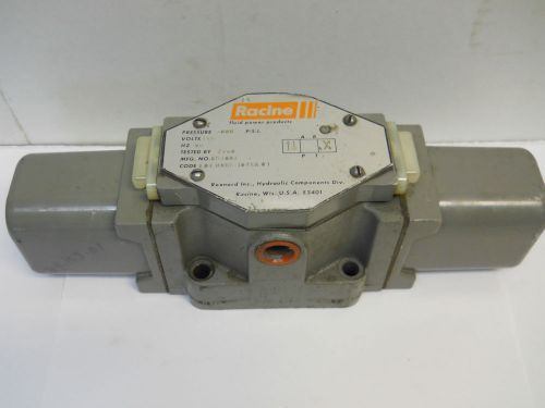 RACINE REXNORD FD4 DNHS 104SA01 HYDRAULIC DIRECTIONAL SOLENOID  VALVE 115V  NOS