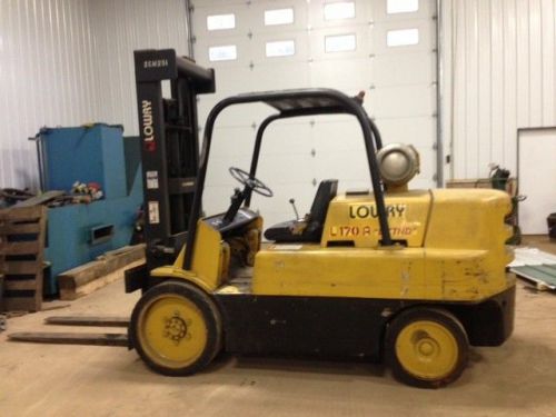 17,000 lbs lowry forklift hard tired for sale