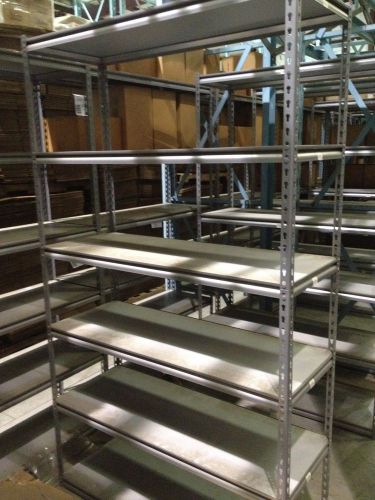 Gorilla rack 6 shelf industrial grade z beam storage rack 48&#034;w x 18&#034;d x 84&#034;h for sale