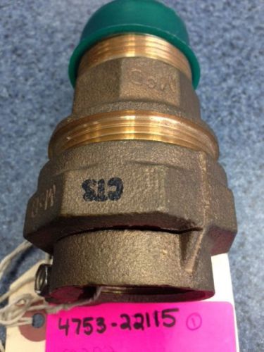 A.Y. McDonald Mfg 1 1/4&#034; CTS x MNPT Straight Compression Adapter (4753-22)