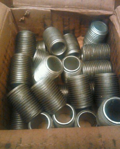 galvanized steel pipe nipple 1/2&#034; by close 25 pcs