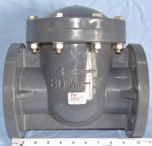 Flanged check valve, swing, tvi thermoplastic valves inc for sale