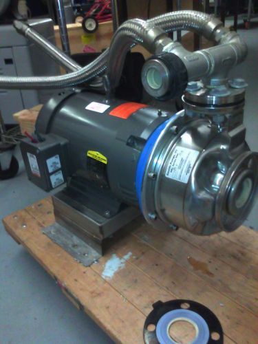 Baldor motor jmm3709t with a gould stainless steel pump for sale