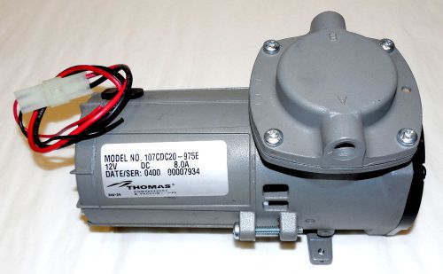 Thomas 12 volt 12v vacuum pump air compressor 107cdc20-975e for sale