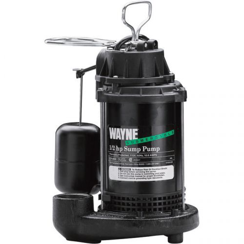 Wayne cast iron submersible sump pump-3900 gph 1/2 hp 1 1/2in #cdu800 for sale