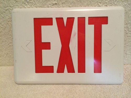 EXIT SIGN COVER ONLY EMERGENCY THERMOPLASTIC LIGHT LIGHTING RED 12 1/4 X 8 1/2 &#034;