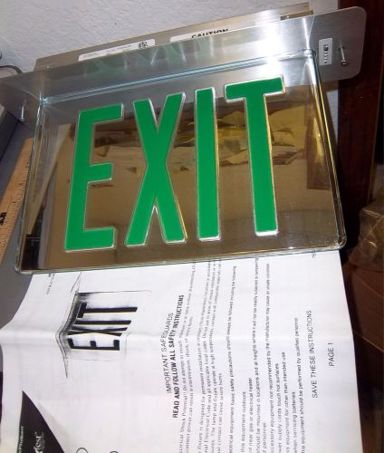 MCPHILBEN 45VX Exit Sign, new in box, w instructions, very nice Green Letters
