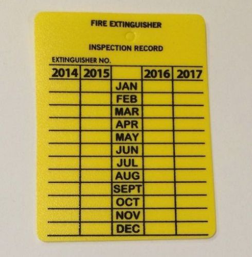 Plastic 4-Year Inspection Tag - 4PTAGBR