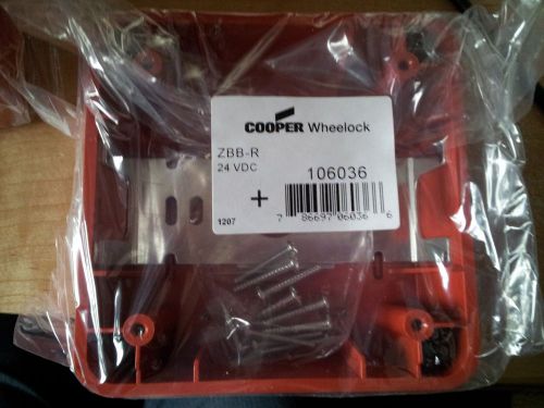 Cooper Wheelock ZBB-R Back Box, Red Lot of 15 &#034;NEW&#034;