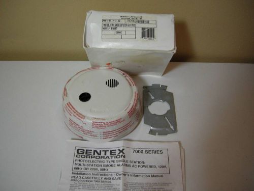 Gentex 907-1113-002 7100F Photoelectric Smoke Detector with Piezo - NEW IN BOX