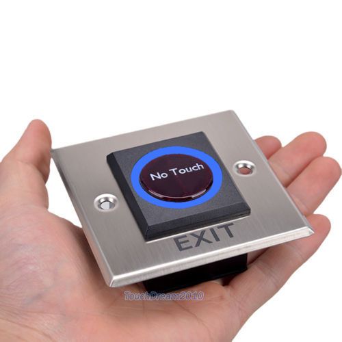 Rf infrard ir sensor led open switch no touch door release exit button for sale
