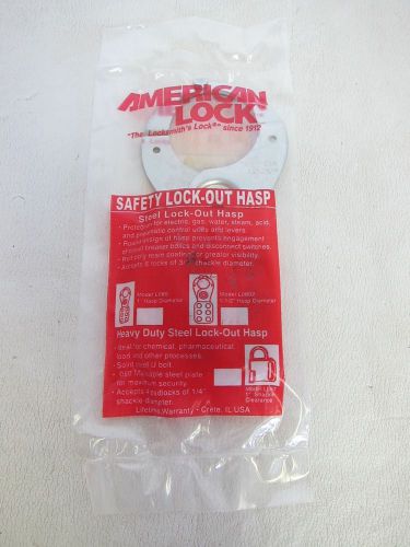 American lock safety lock out hasp alo802 1 1/2&#034; steel  for sale
