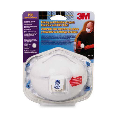 3m odor relief respirator 1/pk white. sold as each for sale