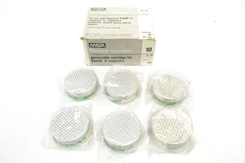 Lot 6 new msa 464033 respirator chemical cartridge replacement parts b275340 for sale