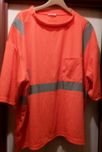 (3) Verratti Orange Safety High Visibilty Short Sleeve With a Pocket 3xL