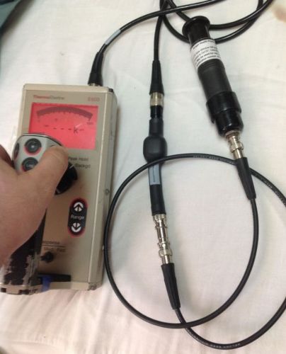Eberline thermo e600 geiger counter smart cable and smartpac bnc adapter +more! for sale
