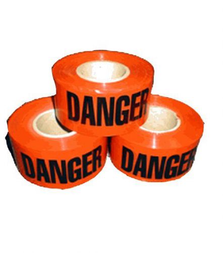 Danger Barricade Tape in Red: DANGER KEEP OUT.