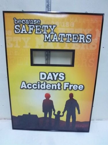 Accuform signs sca279 scoreboard,safety matters,20 x 28 in. g6183694 frame only for sale