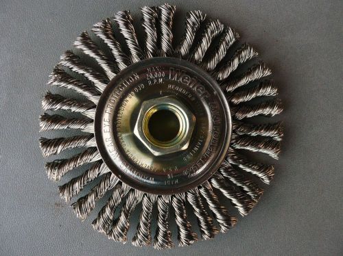 One weiler 13138 mini roughneck 4&#034; stringer bead wire wheel . 20 ss 5/8&#034;ah for sale