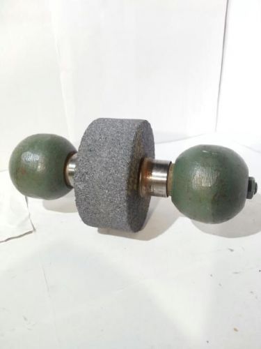 Vintage Rare Grinding Wheel Dresser Stone looks like two trailer balls and stone