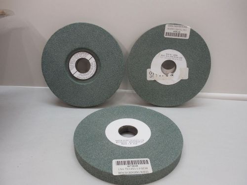 3 bench grinding wheel 7&#034; x 3/4&#034; x 1-1/4&#034; green gc60 80718240 max rpm 3600 for sale