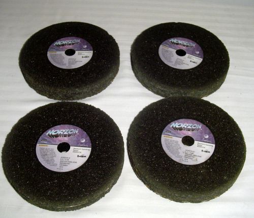 New QTY(4) Norton 66253198589 NORZONIII 6x1x5/8 Charger Type 01 Grinding Wheels