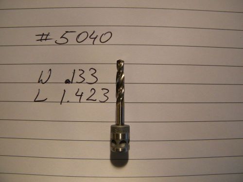 2 new drill bits #5040 .233 hsco hss cobalt aircraft tools guhring made in usa for sale
