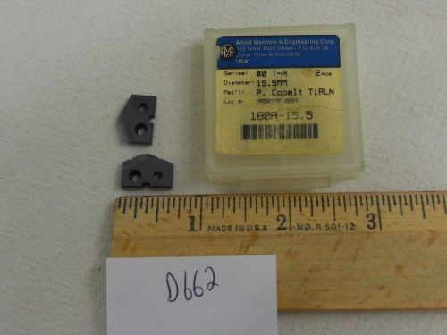 2 new 15.5 mm allied spade drill insert bits. 180a-15.5 amec {d662} for sale