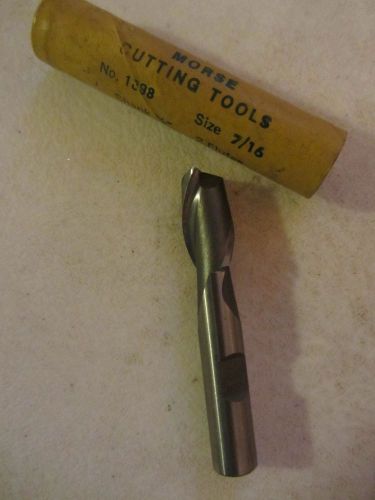 Morse Cutting Tools End Mill 7/16 Shank 3/8 inch 2 Flutes Single End