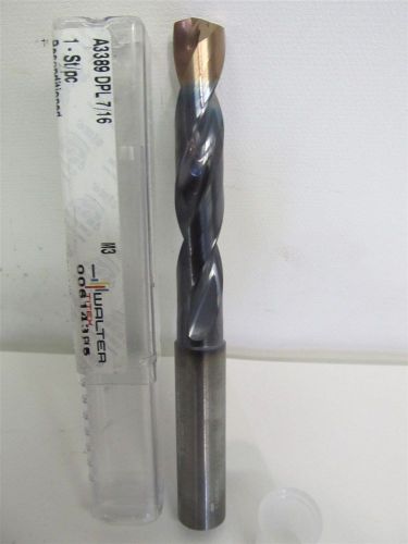 Walter tools a3389dpl-7/16, x-treme plus, 7/16&#034;, dpl, solid carbide drill bit for sale