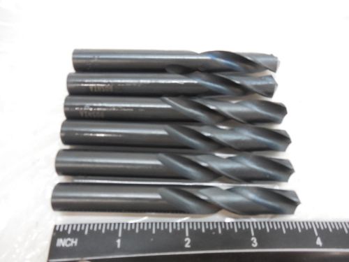 Lot of 6 screw machine drill bits 29/64&#034; hs 118 degree for sale