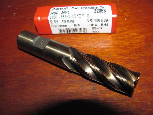 BRAND NEW 5/8&#034; FINE TOOTH ROUGHING END MILL , 5 FL , M42 , 5/8&#034; SHANK , QUINCO