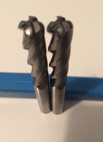 2  3/8&#034; dia solid carbide bull nose endmills for sale