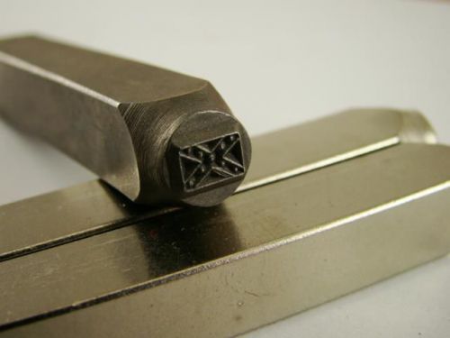 &#034;confederate flag&#034; 1/4&#034;-large stamp-metal-hardened steel-gold&amp;silver bars for sale