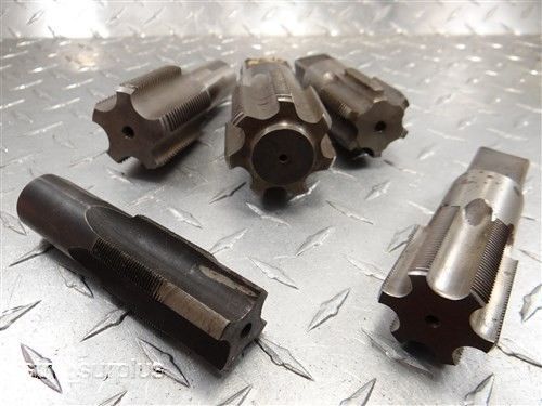 Lot of 5 hss hand taps 1-1/8&#034;-24 to 1-1/2&#034;-11-1/4 bath swanson for sale