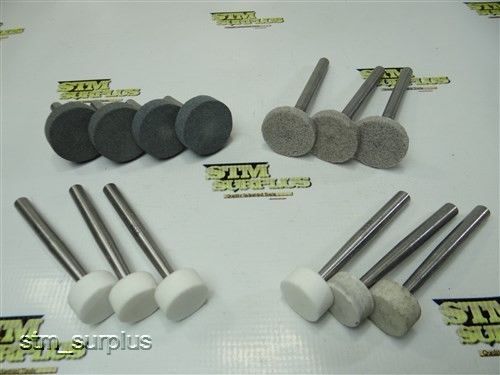 New!! lot of 13 grinding wheels 1&#034; to 1-1/2&#034; with 3/8&#034; shank for sale
