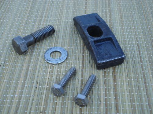 Atlas 10&#034; Metal Lathe Headstock Bed Clamp and Bolts Part # 9-97 Craftsman