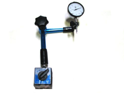 Hydraulic magnetic holder blue with 1&#034; dial indicator for sale