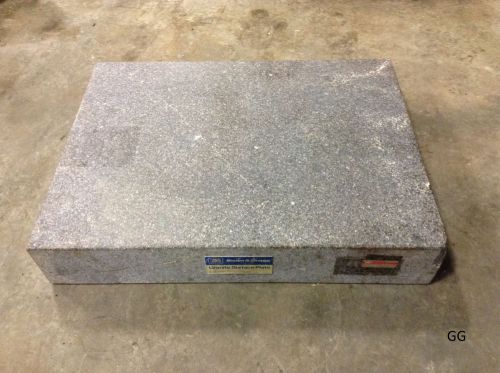 Brown &amp; Sharpe 18&#034; x 14&#034; x 4&#034; Granite Inspection Surface Plate Bench Table Top