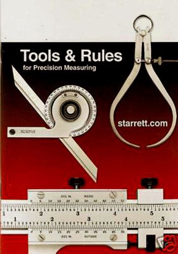 Starrett tools &amp; rules guide book+2 starrett pocket charts * new * #000 for sale