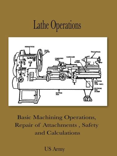 Learn How Lathe Operations Maintenance Repair Calculations US Army Manual on CD