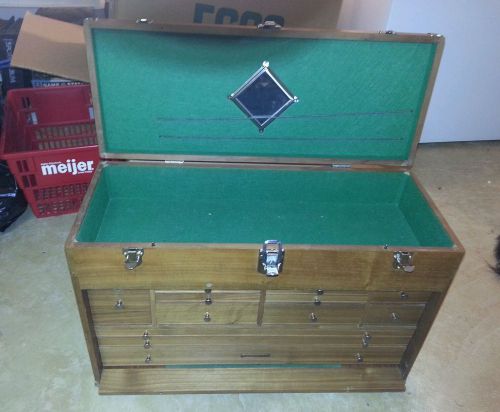 H. Gerstner &amp; Sons 12 Drawer Walnut 82 Tool Chest Made in USA Free Shipping with