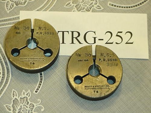 Thread Ring Gage Set 3/8-30 NS GO &amp; NOGO TRG-252