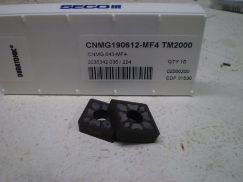 SECO CNMG 643 190612-MF4 Grade TM2000 10pc Pack