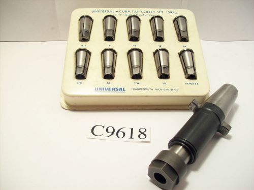 11 pc set kwik switch 200 compression tension tapper w/ 10 tap collets lot c9618 for sale